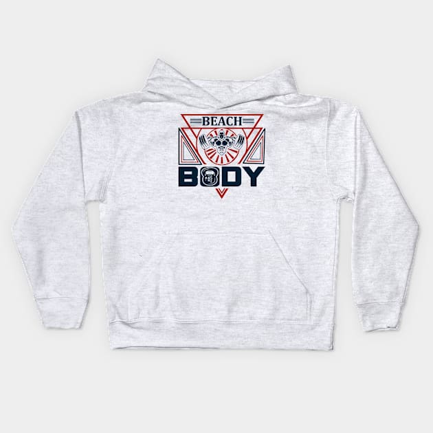 Beach body. Kids Hoodie by omnia34